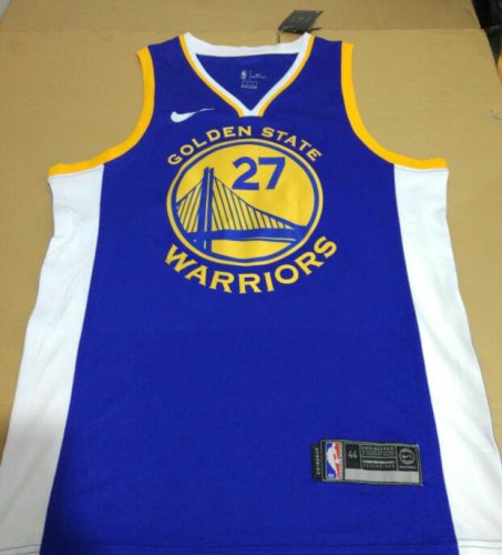 27 Zaza Pachulia Warriors Nike Swingman Maillot Bleu